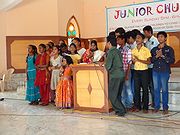Children taking part in Junior Church 2013